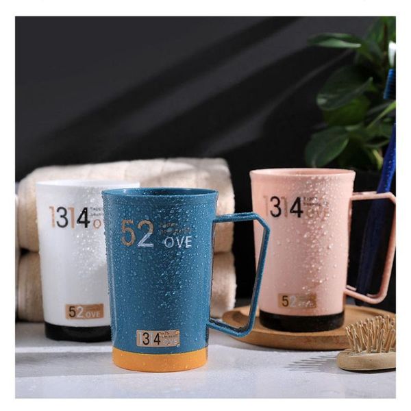 mugs plastic imitation ceramics toothbrush cup suit with handle couple nordic style bathroom supplies accessories
mugs plastic imitation ceramics toothbrush cup suit with handle couple nordic style bathroom supplies accessories