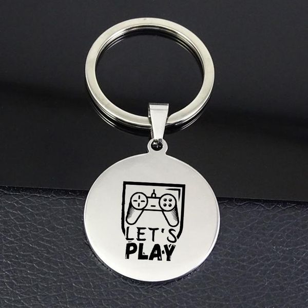 keychains let's play keychain simple fashion disc jewelry for men and women drop yp7435, Silver
keychains let's play keychain simple fashion disc jewelry for men and women drop yp7435, Silver