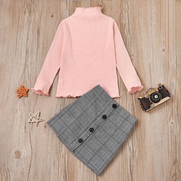 clothing sets pudcoco toddler baby girl clothes long sleeve mock neck solid color knitted cotton pullover mini button plaids skirt 2pcs, White
clothing sets pudcoco toddler baby girl clothes long sleeve mock neck solid color knitted cotton pullover mini button plaids skirt 2pcs, White