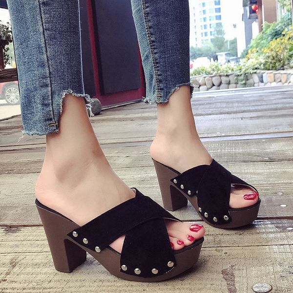 Summer Women Cross Strap Chunky Heel Sandal Thick High-Heeled Flip Flop shoes Beach Open Toe Sandal Sandalias Zapatos Mujer 859Dress Shoes, White
Summer Women Cross Strap Chunky Heel Sandal Thick High-Heeled Flip Flop shoes Beach Open Toe Sandal Sandalias Zapatos Mujer 859Dress Shoes, White