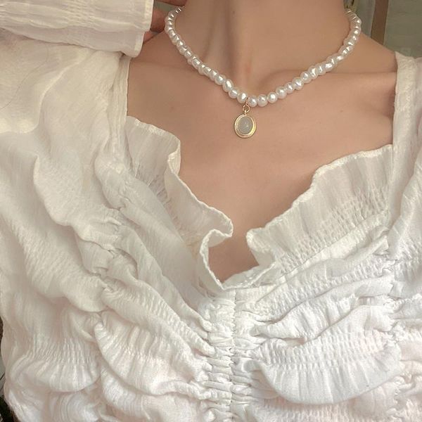pendant necklaces luxury white pearl stone necklace for women charming summer shell starfish hollow heart geometric boho jewelry, Silver
pendant necklaces luxury white pearl stone necklace for women charming summer shell starfish hollow heart geometric boho jewelry, Silver