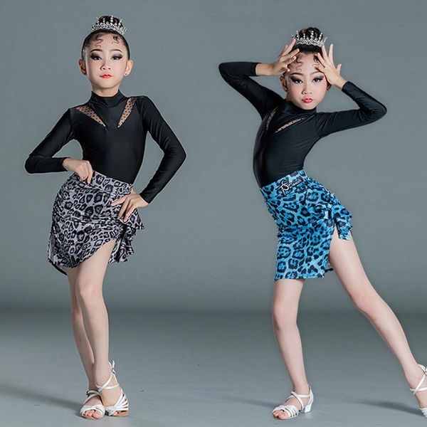 stage wear latin dance costumes for girls children leopard long sleeved split skirt suit chacha samba practice dress dn10012, Black;red
stage wear latin dance costumes for girls children leopard long sleeved split skirt suit chacha samba practice dress dn10012, Black;red