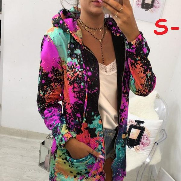 women print jackets winter colourful tie dyeing hooded women sweatshirt casual pocket zipper loose oversized female outwear, Black;brown
women print jackets winter colourful tie dyeing hooded women sweatshirt casual pocket zipper loose oversized female outwear, Black;brown
