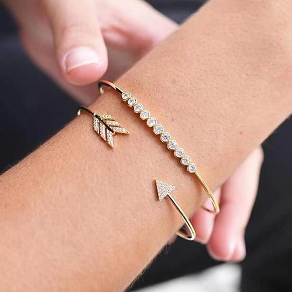 charm bracelets fashion 2pcs/set circle arrow rhinestone open bangle bracelet women jewelry gift, Golden;silver
charm bracelets fashion 2pcs/set circle arrow rhinestone open bangle bracelet women jewelry gift, Golden;silver