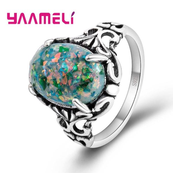 wedding rings arrival fire opal for women band vintage black pattern jewelry pretty 925 sterling silver accessories, Slivery;golden
wedding rings arrival fire opal for women band vintage black pattern jewelry pretty 925 sterling silver accessories, Slivery;golden