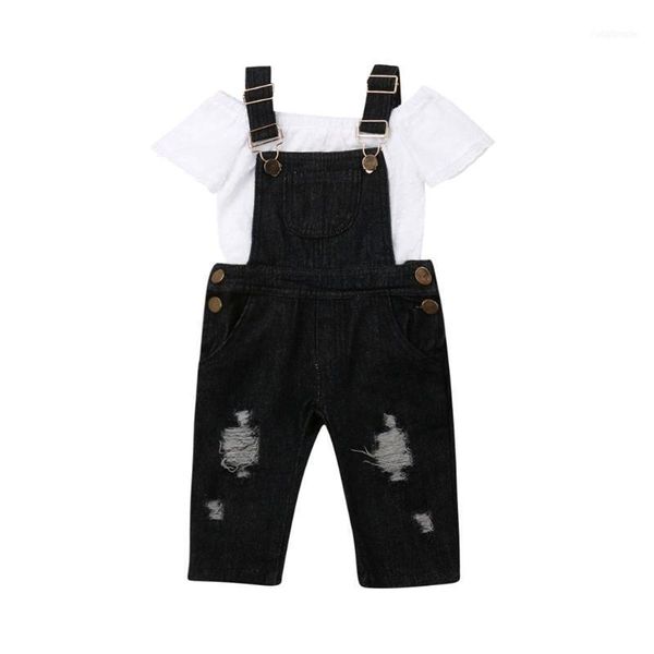 clothing sets 2021 brand 2pcs toddler kid baby girl solid lace t- shirt strap pants denim suspenders outfits overall casual children, White
clothing sets 2021 brand 2pcs toddler kid baby girl solid lace t- shirt strap pants denim suspenders outfits overall casual children, White