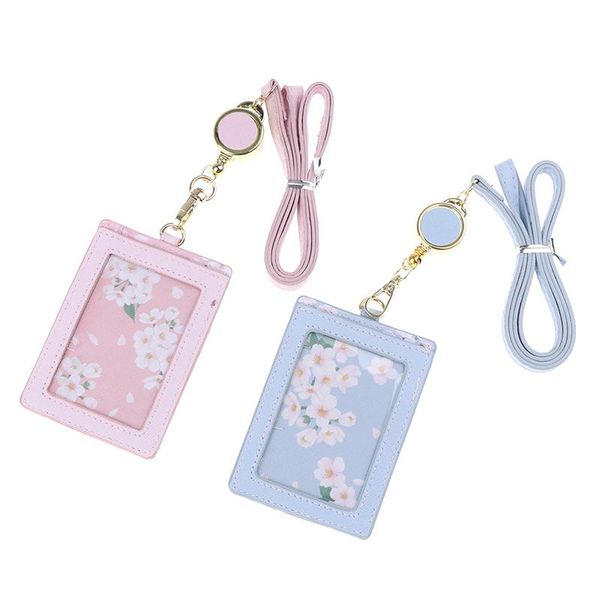 card holders cute retractable flowers 2 bits holder identity badge reel with lanyard pu neck strap bus id ic student cardholders, Brown;gray
card holders cute retractable flowers 2 bits holder identity badge reel with lanyard pu neck strap bus id ic student cardholders, Brown;gray
