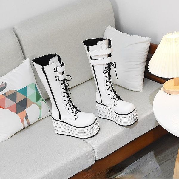 boots 2021 winter trend autumn cool street super high heel women brand design female motorcycle plafrom wedges lolita girl, Black
boots 2021 winter trend autumn cool street super high heel women brand design female motorcycle plafrom wedges lolita girl, Black