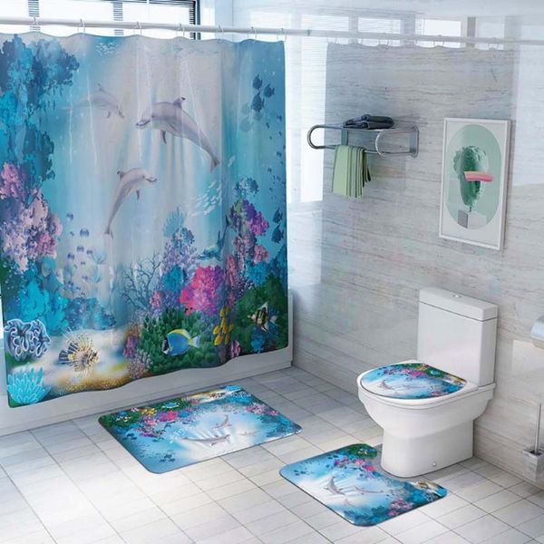 bath accessory set waterproof print dolphin bathroom shower curtain toilet cover mat anti-slip carpet polyester home decor
bath accessory set waterproof print dolphin bathroom shower curtain toilet cover mat anti-slip carpet polyester home decor