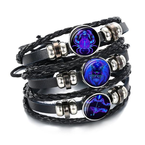 charm bracelets 12 zodiac signs constellation bracelet men women fashion multilayer weave leather & bangle birthday gifts, Golden;silver
charm bracelets 12 zodiac signs constellation bracelet men women fashion multilayer weave leather & bangle birthday gifts, Golden;silver