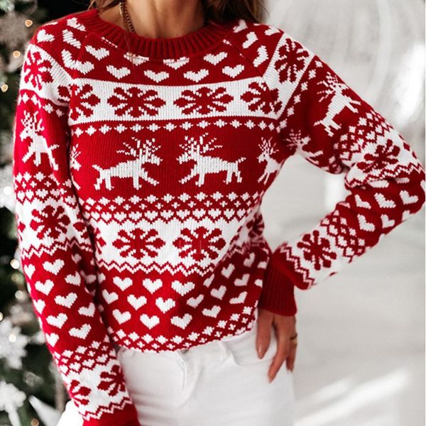 women's sweaters christmas sweater knitting woman o neck autumn winter 2021 pullover women sweter damski femme chandails, White;black
women's sweaters christmas sweater knitting woman o neck autumn winter 2021 pullover women sweter damski femme chandails, White;black