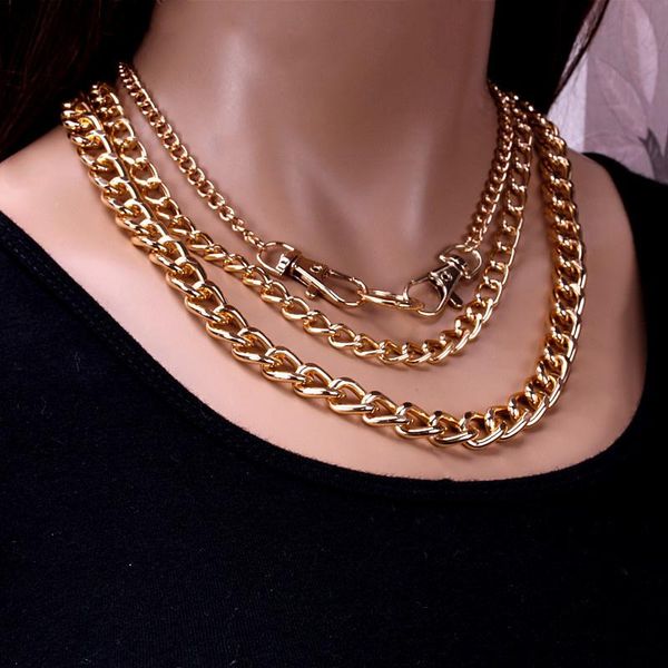 chains aluminum iron chain chunky necklace for women men punk curb cuban link thick choker crazy jewelry fashion male, Silver
chains aluminum iron chain chunky necklace for women men punk curb cuban link thick choker crazy jewelry fashion male, Silver
