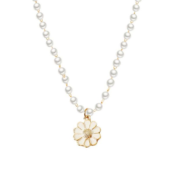 chains 2021 trend elegant jewelry white imitation pearl chain oil flower pendant necklace unquie women fashion wholesale, Silver
chains 2021 trend elegant jewelry white imitation pearl chain oil flower pendant necklace unquie women fashion wholesale, Silver
