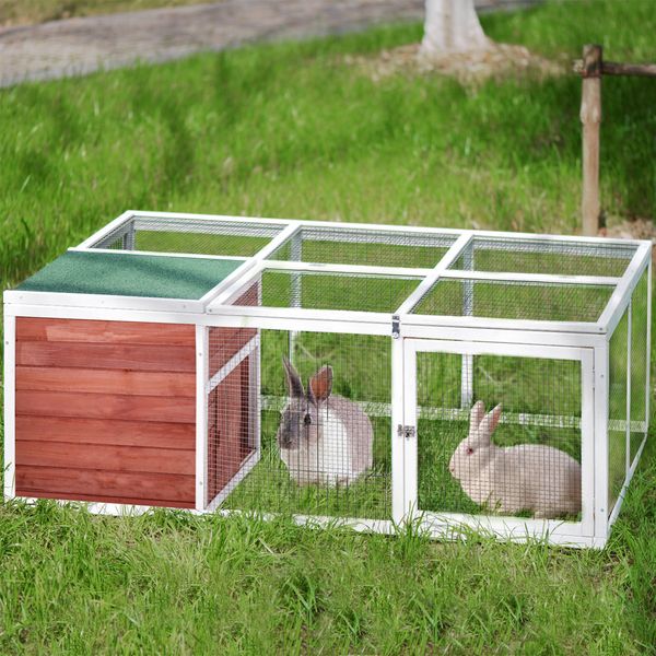 leisus rabbit playpen chicken coop pet house small animal cage with enclosed run for outdoor garden backyard
leisus rabbit playpen chicken coop pet house small animal cage with enclosed run for outdoor garden backyard