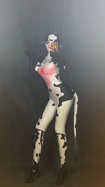 women new fashion cow pattern white jumpsuit women dancer bar show animal outfit cosplay leggings wear prom celebrate dress, Black;red
women new fashion cow pattern white jumpsuit women dancer bar show animal outfit cosplay leggings wear prom celebrate dress, Black;red