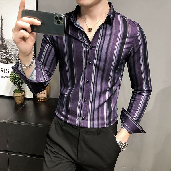 2021 new formal business wear striped shirts of men with long sleeves all the thin casual fit club tuxedo 3xl-m qz92, Black;brown
2021 new formal business wear striped shirts of men with long sleeves all the thin casual fit club tuxedo 3xl-m qz92, Black;brown