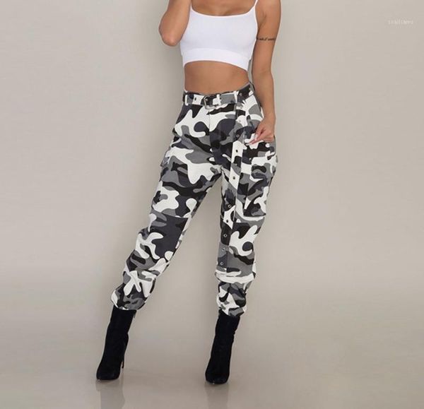 women's pants & capris womens camo cargo trousers high waist casual military army combat camouflage loose jogger women sweatpants, Black;white
women's pants & capris womens camo cargo trousers high waist casual military army combat camouflage loose jogger women sweatpants, Black;white