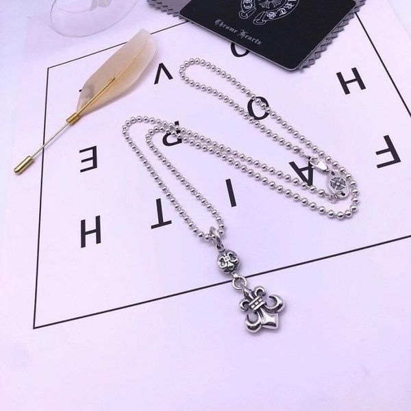 design jewelry crowe scout flower pendant necklace men's and women's same korean personalized simple sweater chain, Silver
design jewelry crowe scout flower pendant necklace men's and women's same korean personalized simple sweater chain, Silver
