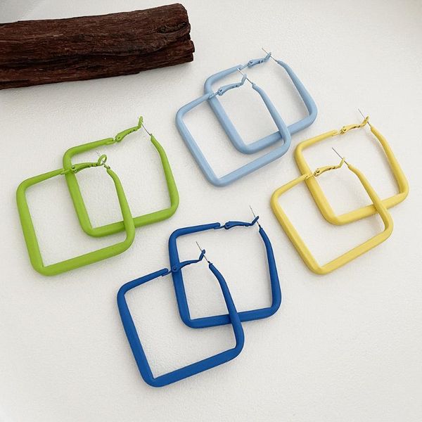 stud s925 needle candy color metallic paint square earrings punk hip-hop personality big women jewelry gift accessories,, Golden;silver
stud s925 needle candy color metallic paint square earrings punk hip-hop personality big women jewelry gift accessories,, Golden;silver