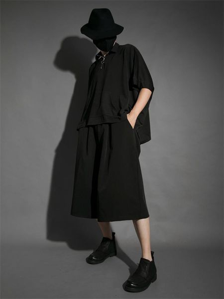 men's pants summer dark department yamamoto style personality stretch waist casual loose large size bell bottoms, Black
men's pants summer dark department yamamoto style personality stretch waist casual loose large size bell bottoms, Black