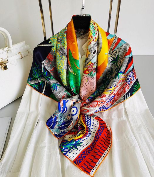 scarves mulberry-scarf wrap shawls 110*110 silk square scarf large hand rolled edges "a midsummer night's dream", Blue;gray
scarves mulberry-scarf wrap shawls 110*110 silk square scarf large hand rolled edges "a midsummer night's dream", Blue;gray