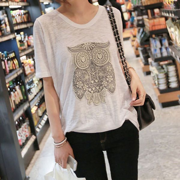 2021 embroidery owl summer korean new graphic tees cotton loose white short sleeve tshirt cute t shirt women c43 buog
2021 embroidery owl summer korean new graphic tees cotton loose white short sleeve tshirt cute t shirt women c43 buog