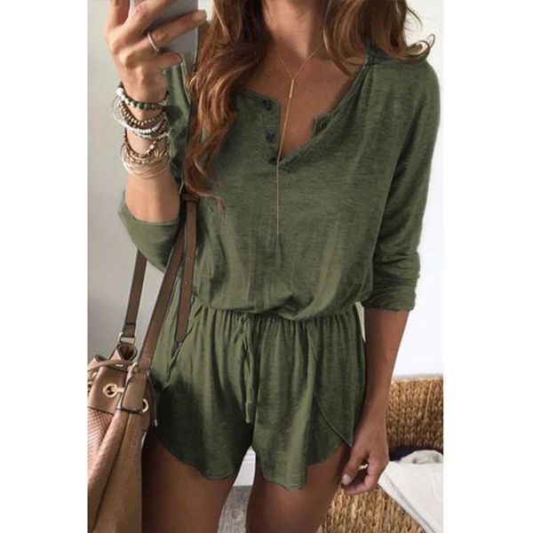 women's jumpsuits & rompers 2021 summer v-neck bandage straight solid long sleeve loose short female casual overalls, Black;white
women's jumpsuits & rompers 2021 summer v-neck bandage straight solid long sleeve loose short female casual overalls, Black;white