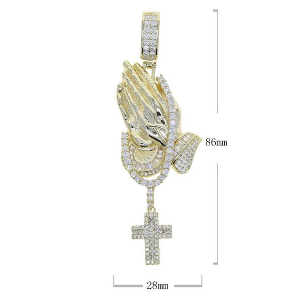chains wholesale 18k gold plated hip hop jewelry micro paved cz pray hand cross charm pendant necklaces with rope chain for men boy, Silver
chains wholesale 18k gold plated hip hop jewelry micro paved cz pray hand cross charm pendant necklaces with rope chain for men boy, Silver