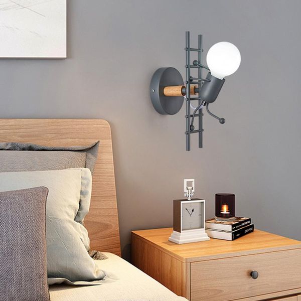 wall lamp modern creative art iron led light fixture cartoon doll children's bedroom bedside aisle corridor sconce
wall lamp modern creative art iron led light fixture cartoon doll children's bedroom bedside aisle corridor sconce