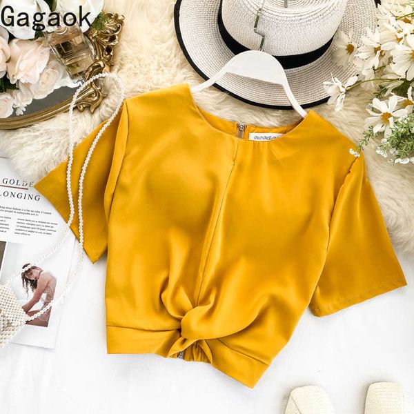 women blouse spring autumn o-neck paisley short navel slim wild chic simple female fashion shirts 210531, White
women blouse spring autumn o-neck paisley short navel slim wild chic simple female fashion shirts 210531, White