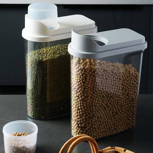 storage bottles & jars transparent sealed jar household kitchen grain large fresh-keeping can with measuring cup
storage bottles & jars transparent sealed jar household kitchen grain large fresh-keeping can with measuring cup