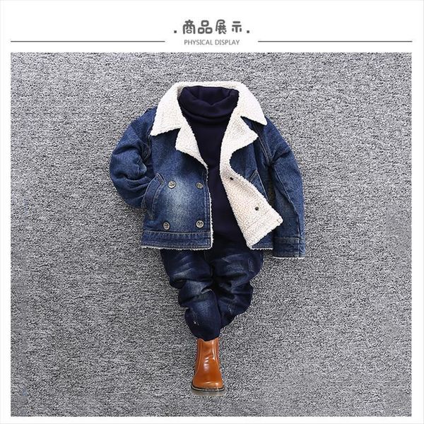 boys girls denim coats cashmere warm kid baby winter thick jackets children outfis clothes, Blue;gray
boys girls denim coats cashmere warm kid baby winter thick jackets children outfis clothes, Blue;gray