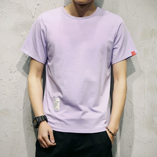 summer new loose large thin solid round neck short sleeve men's label casual t-shirt, White;black
summer new loose large thin solid round neck short sleeve men's label casual t-shirt, White;black