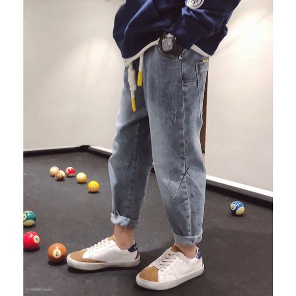 boys' new 2019 china university children's korean pants, children's jeans, spring and autumn single pants, Blue
boys' new 2019 china university children's korean pants, children's jeans, spring and autumn single pants, Blue