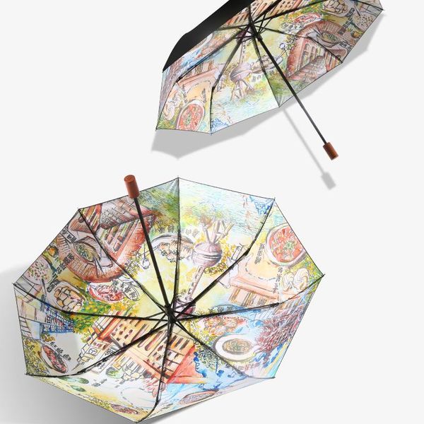 umbrellas city sun protection parasol women rain black coating creative wooden handle uv aa50ys
umbrellas city sun protection parasol women rain black coating creative wooden handle uv aa50ys