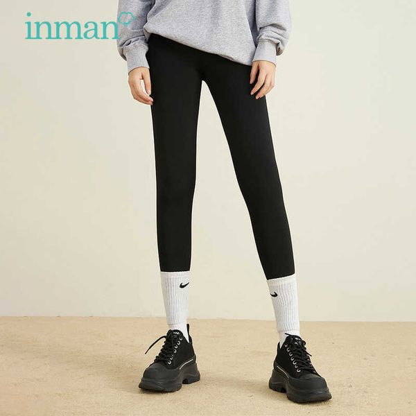 inman women's leggings autumn winter flexible slim elastic waist design minimalist all-match black female's bottoms 211117
inman women's leggings autumn winter flexible slim elastic waist design minimalist all-match black female's bottoms 211117