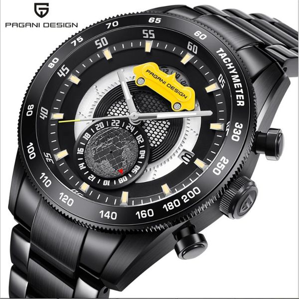 wristwatches pagani watch men japanese movement yellow racing car dial clock 316l stainless steel butterfly clasp man quartz a356, Slivery;brown
wristwatches pagani watch men japanese movement yellow racing car dial clock 316l stainless steel butterfly clasp man quartz a356, Slivery;brown