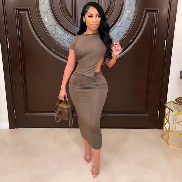 casual dresses dress for women bodycon maxi o-neck backless short sleeve summer 2021 night club elegant birthday ladies clothing, Black;gray
casual dresses dress for women bodycon maxi o-neck backless short sleeve summer 2021 night club elegant birthday ladies clothing, Black;gray
