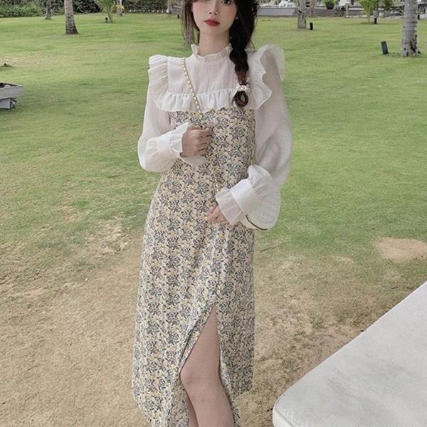 casual dresses autumn floral elegant dress women japanese ruffles princess sweet korean long sleeve holiday party chic midi, Black;gray
casual dresses autumn floral elegant dress women japanese ruffles princess sweet korean long sleeve holiday party chic midi, Black;gray