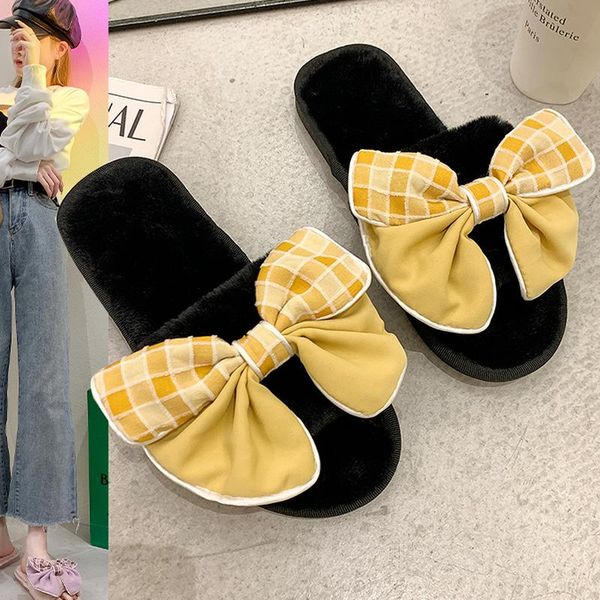 slippers 2021 plush cotton women flat shoes female home women's butterfly-knot luxury slides fur flip flops comfortable, Black
slippers 2021 plush cotton women flat shoes female home women's butterfly-knot luxury slides fur flip flops comfortable, Black
