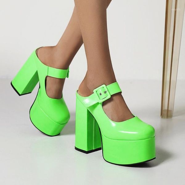 sandals womens patent leather platform super high 14cm heel slippers slingbacks gothic punk belt buckles shoes candy colors1, Black
sandals womens patent leather platform super high 14cm heel slippers slingbacks gothic punk belt buckles shoes candy colors1, Black
