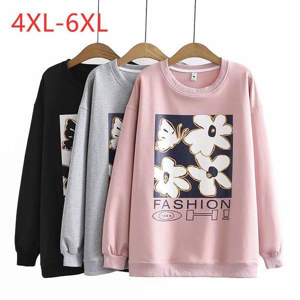 plus size t-shirt 2021 ladies autumn winter women clothing large pullover long sleeve loose cotton pink print sweatshirt 4xl 5xl 6xl, Black
plus size t-shirt 2021 ladies autumn winter women clothing large pullover long sleeve loose cotton pink print sweatshirt 4xl 5xl 6xl, Black