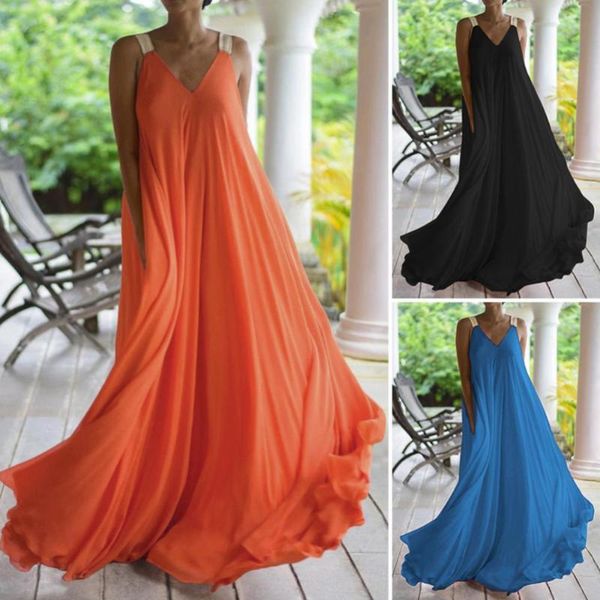 casual dresses s women boho sleeveless deep v neck backless large hem sling full-length dress, Black;gray
casual dresses s women boho sleeveless deep v neck backless large hem sling full-length dress, Black;gray