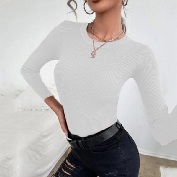 women's blouses & shirts elegant tunic knitted sweater solid color o-neck bottoming turtleneck blusas mujer de moda 2021, White
women's blouses & shirts elegant tunic knitted sweater solid color o-neck bottoming turtleneck blusas mujer de moda 2021, White