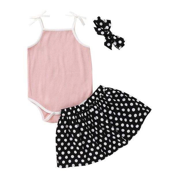 clothing sets summer clearance baby girl clothes 0-24 months outfits pure pink sleeveless bodysuit and black dots skirt with headband set, White
clothing sets summer clearance baby girl clothes 0-24 months outfits pure pink sleeveless bodysuit and black dots skirt with headband set, White