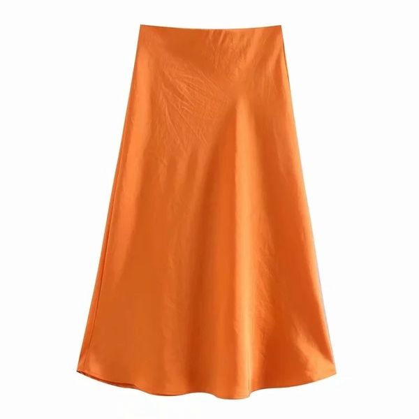 solid satin elastic waist women midi skirt new fashion casual lady slim a-line skirts p1596 210315, Black
solid satin elastic waist women midi skirt new fashion casual lady slim a-line skirts p1596 210315, Black