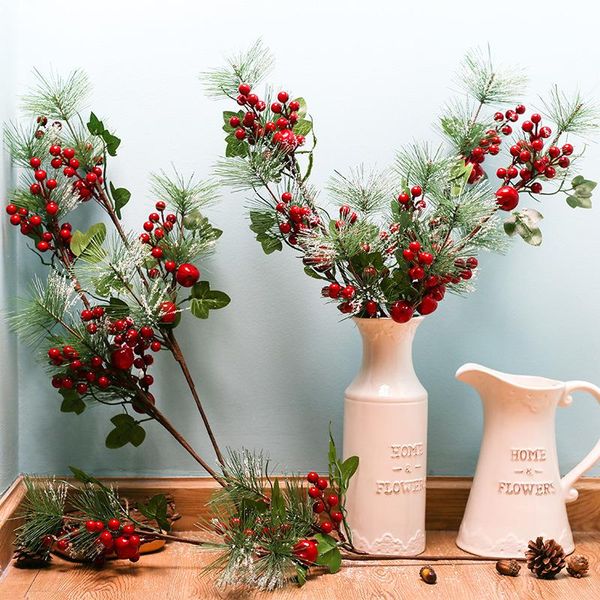 simulation sprinkle snow pine branch pe red berries artificial plants home living room decoration flower arrangement fake berry
simulation sprinkle snow pine branch pe red berries artificial plants home living room decoration flower arrangement fake berry