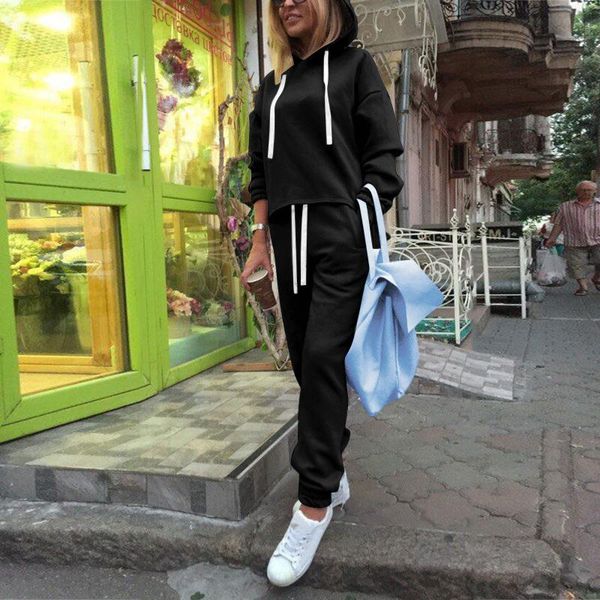 women's two piece pants 2021 2 set women outfit solid drawstring hoodies sweatshirt tracksuit comfortable streetwear casual suit, White
women's two piece pants 2021 2 set women outfit solid drawstring hoodies sweatshirt tracksuit comfortable streetwear casual suit, White