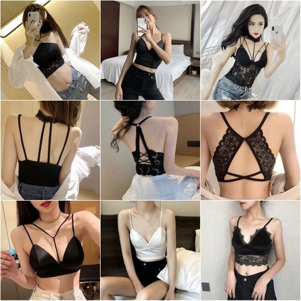 camisoles & tanks anti-exposure lace cutout tube bottoming underwear student cross strap camisole cropped bra, Black;white
camisoles & tanks anti-exposure lace cutout tube bottoming underwear student cross strap camisole cropped bra, Black;white