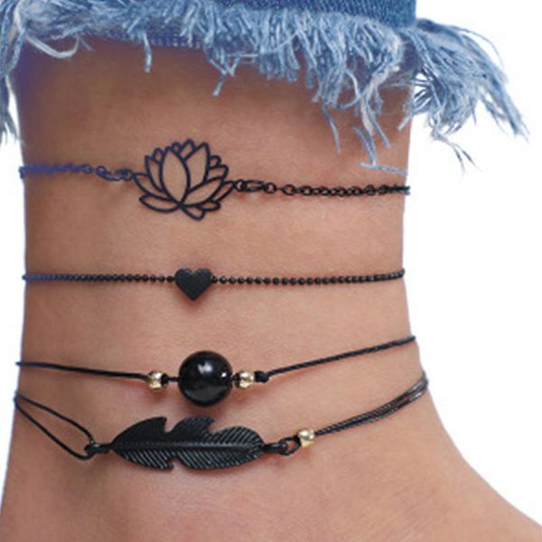anklets women girls fashion elegant multilayer foot chain lotus heart feather bead anklet gifts for 2021 est trendy, Red;blue
anklets women girls fashion elegant multilayer foot chain lotus heart feather bead anklet gifts for 2021 est trendy, Red;blue